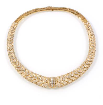 Diamantcollier zus. ca.22,20 ct - Klenoty