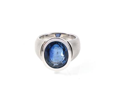 Saphir Ring ca. 10 ct - Exklusive Diamanten und Farbsteine