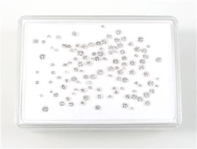 115 lose Brillanten zus. 8,58 ct - Exklusive Diamanten und Farbsteine