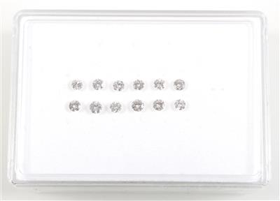12 lose Brillanten zus.2,54 ct G-J/vvsi-p1 - Exklusive Diamanten und Farbsteine