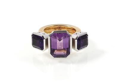 Amethystring - Exklusive Diamanten und Farbsteine