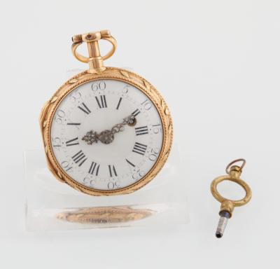 Taschenuhr, um 1780 - Uhren u. Herrenaccessoires