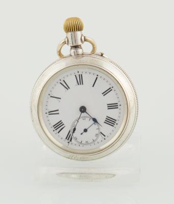 Interessante Taschenuhr mit Stoppfunktion, um 1890 - Uhren u. Herrenaccessoires