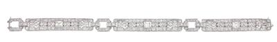 Art Deco Diamantarmband zus. ca. 6 ct - Juwelen