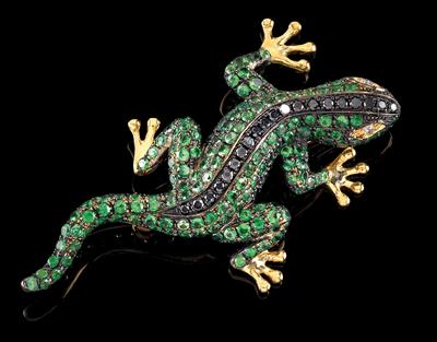 A brooch in the shape of a lizard - Klenoty