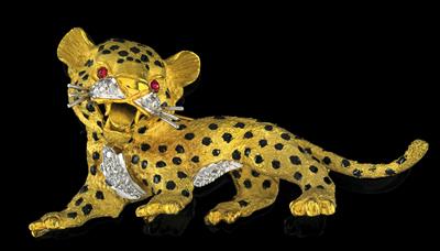 Brosche Leopard - Juwelen