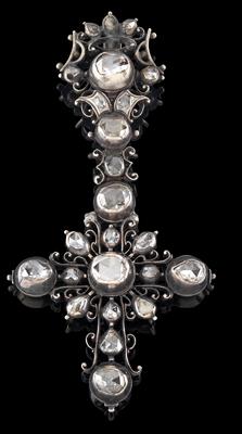 A diamond pendant cross total weight c. 1 ct - Jewellery