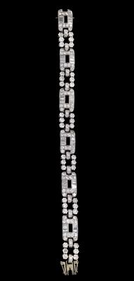 A diamond bracelet total weight c. 12 ct - Klenoty