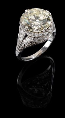 A diamond ring total weight c. 8.80 ct - Klenoty