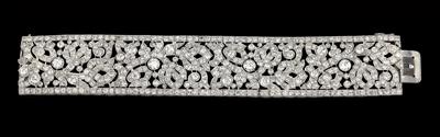 Art Deco Diamantarmband zus. ca. 22 ct - Juwelen