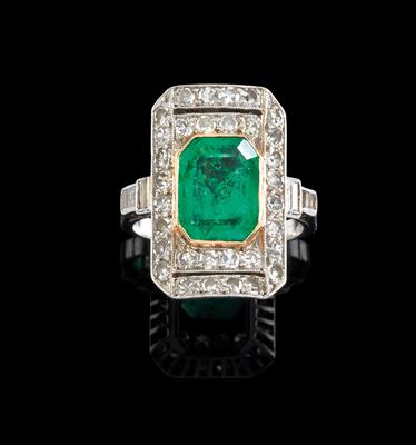 Art Deco Smaragdring - Juwelen