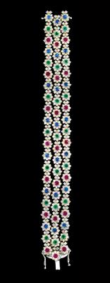 A brilliant and gemstone bracelet - Klenoty