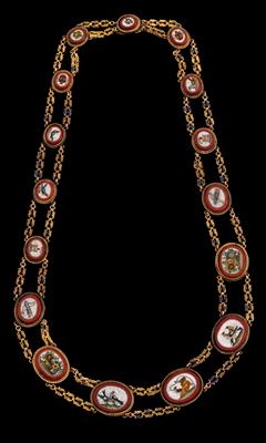 A glass mosaic necklace - Klenoty