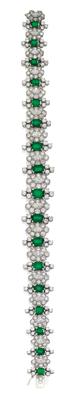 A brilliant and emerald bracelet - Klenoty