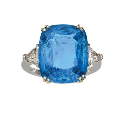 A ring with untreated sapphire 12.99 ct - Klenoty