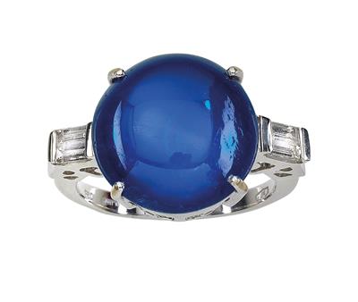 A ring with untreated Burma sapphire 12.35 ct - Klenoty