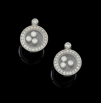 A pair of Chopard Happy Diamonds ear studs - Jewellery
