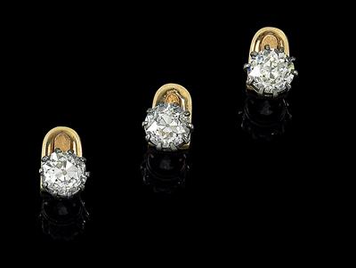 Diamant Kragenknöpfe zus. ca. 1,50 ct - Juwelen