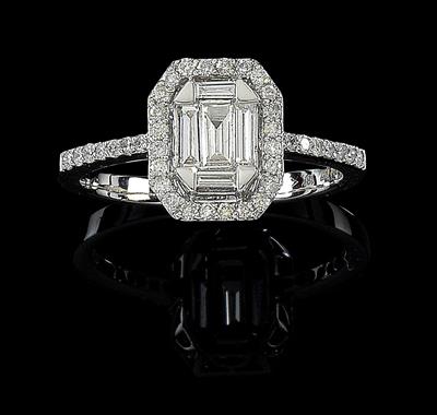 Diamantring zus. 0,55 ct - Juwelen