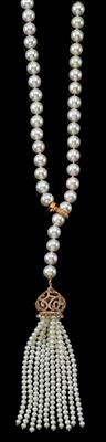 A cultured pearl necklace - Klenoty