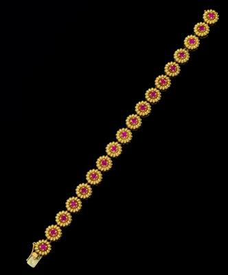 A Tiffany & Co. ruby bracelet, total weight c. 2.40 ct - Klenoty