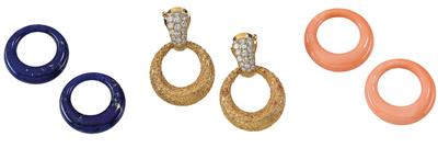 Van Cleef  &  Arpels Brillantohrclips zus. ca. 3 ct - Juwelen