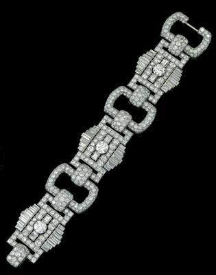 A Van Cleef & Arpels diamond bracelet, total weight c. 45 ct - Klenoty