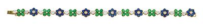 A brilliant and gemstone bracelet - Jewellery