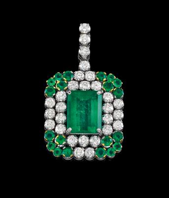 Brillant Smaragdanhänger - Juwelen