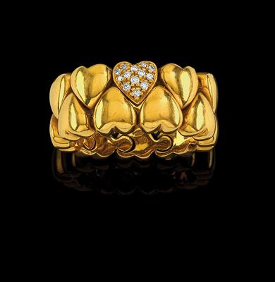 Cartier Brillantring zus. ca. 0,15 ct - Juwelen