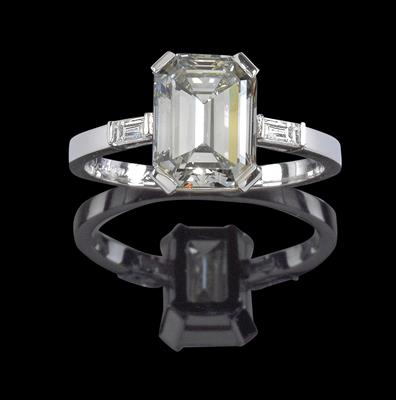 Diamantring zus. ca. 2,90 ct - Juwelen