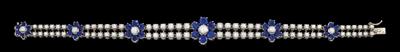 A brilliant and sapphire bracelet - Jewellery