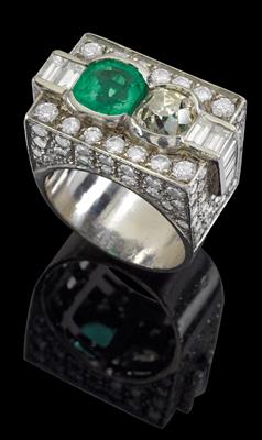 Bulgari Diamant Smaragdring - Juwelen