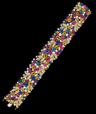 Chantecler – A brilliant and sapphire bracelet - Gioielli