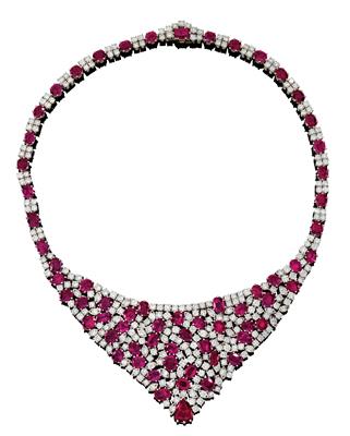 A brilliant and ruby necklace - Gioielli