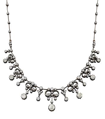 A diamond necklace, total weight c. 13.90 ct - Klenoty