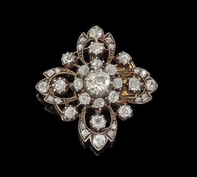 A diamond clasp, total weight c. 3.50 ct - Gioielli