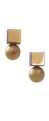 Friedrich Becker ear studs - Friedrich Becker - gold, stainless steel, kinetics