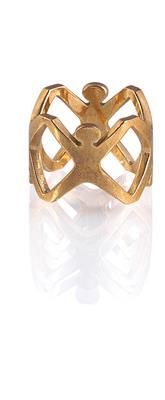 Friedrich Becker ring - Friedrich Becker - gold, stainless steel, kinetics