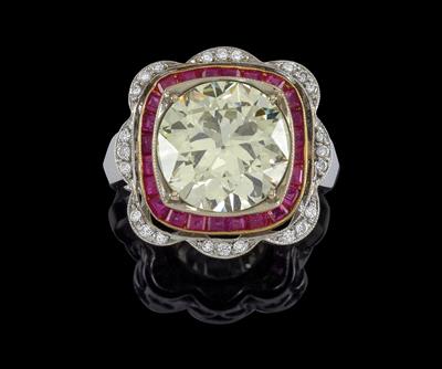 An old-cut diamond ring c. 5.90 ct - Klenoty