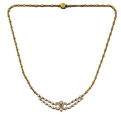 A Cartier diamond necklace total weight c. 1 ct - Klenoty