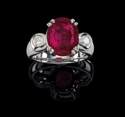 A rubellite ring c. 4.50 ct - Klenoty