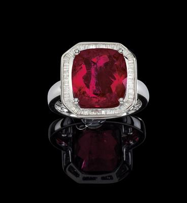 A rubellite ring c. 6.80 ct - Klenoty