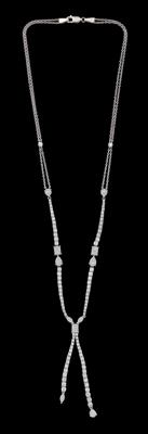 A brilliant necklace, total weight c. 4 ct - Klenoty
