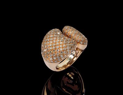 A brilliant ring, total weight c. 3.60 ct - Klenoty