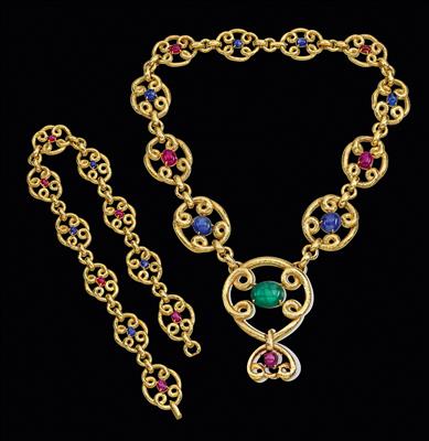 A gemstone necklace by David Webb - Jewellery