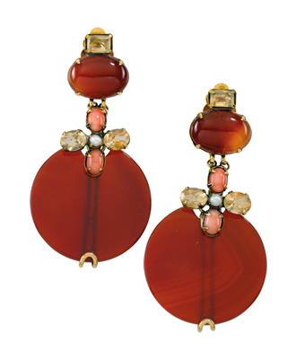 A pair of pendant ear clips by Iradj Moini - Klenoty