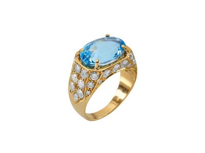 A topaz and brilliant ring by Petochi - Klenoty