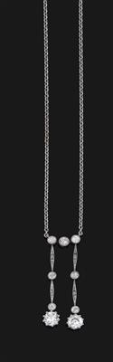 An old-cut diamond necklace total weight c. 1.60 ct - Jewellery