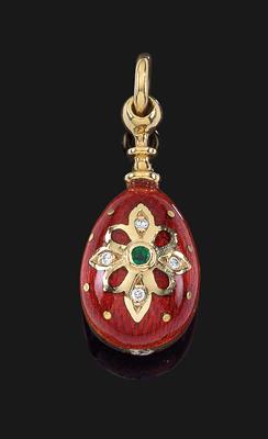 A Fabergé egg pendant by Victor Mayer - Klenoty